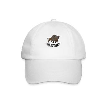 Un seul garçon Qui aime Les Bisons - Casquette classique - blanc/blanc - Devant