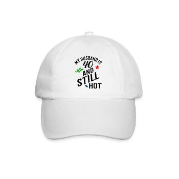 Mon mari a 40 ans et encore chaud - Casquette classique - blanc/blanc - Devant