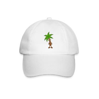 Palme - Baseballkappe - Weiß/Weiß - Vorne