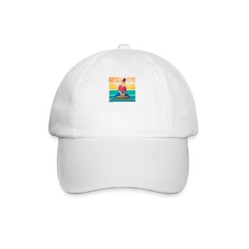 Pottery potters wheel potter handmade vintage - Baseball Cap - white/white - Front