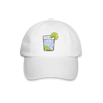 VERRE GIN - Casquette classique - blanc/blanc - Devant