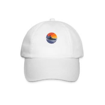 KAYAK CANOE RAFTING PADDLE BOAT Kayaking Vintage - Baseball Cap - white/white - Front