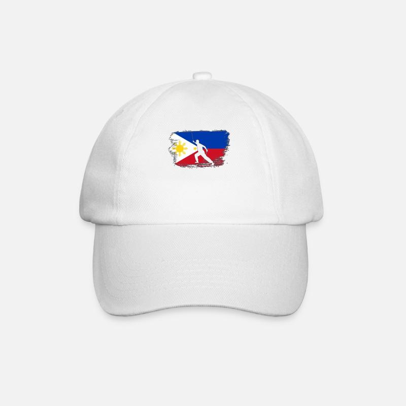 Escrima philippinische Kampfkunst Kampfsport - Baseballkappe - Weiß/Weiß