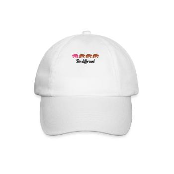 Be Different Ours Drôles Soyez Différent Cadeau - Casquette classique - blanc/blanc - Devant