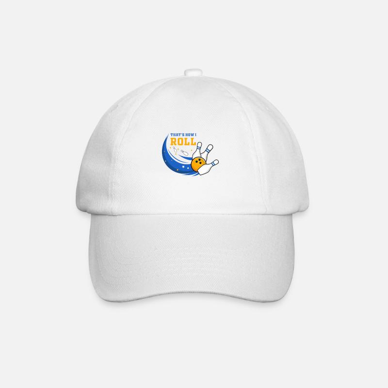 Bowling, le bowling aime le bowling, les quilleurs - Casquette classique - blanc/blanc