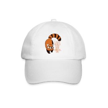 I Just Really Like Red Pandas, Ok! - Baseballkappe - Weiß/Weiß - Vorne