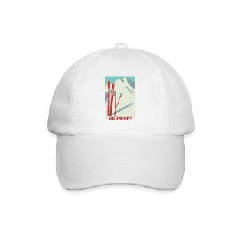 ski - Baseball Cap - white/white - Front