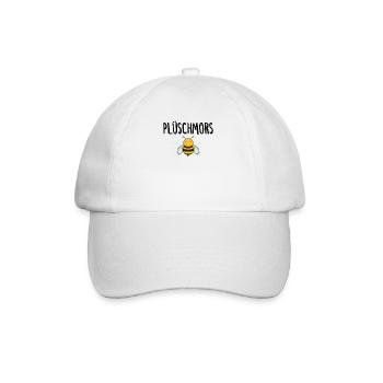 Plüschmors Plattdeutsch Hummel Biene Imker - Baseballkappe - Weiß/Weiß - Vorne