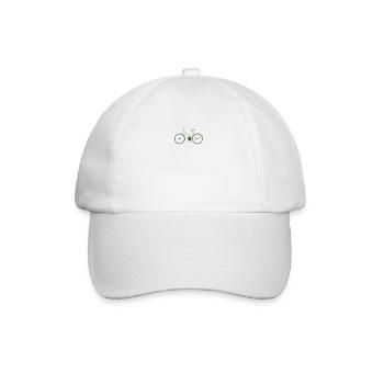 Vélo VTT Idée cadeau vélo de route VTT - Casquette classique - blanc/blanc - Devant