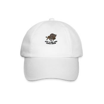 Juste Une fille Aime Le Bison - Casquette classique - blanc/blanc - Devant