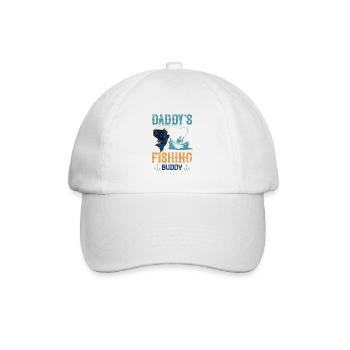 Anglers fish on the lake - Baseball Cap - white/white - Front