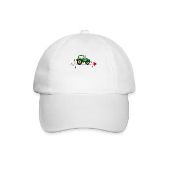HEARTBEAT TRACTOR - Baseball Cap - white/white - Front