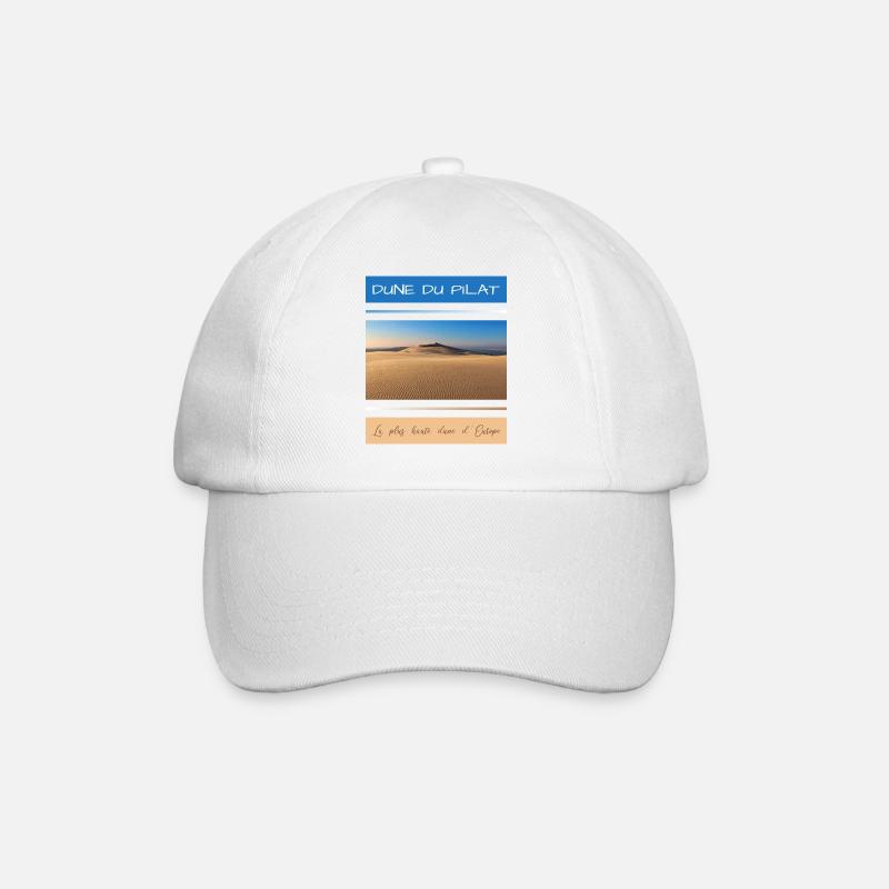 Dune du Pilat - la plus haute dune d'Europe - Casquette classique - blanc/blanc