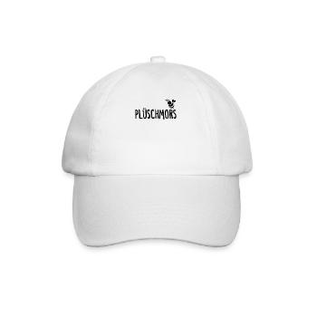 Plüschmors Plattdeutsch Hummel Biene Imker - Baseballkappe - Weiß/Weiß - Vorne
