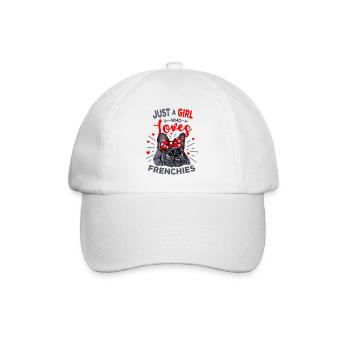 Bulldog français - Casquette classique - blanc/blanc - Devant