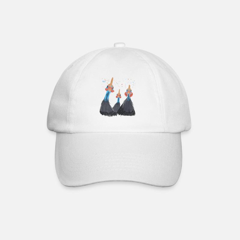 Trio pintades - Casquette classique - blanc/blanc