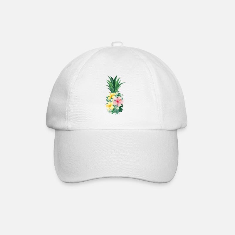 Pineapple - Baseballkappe - Weiß/Weiß