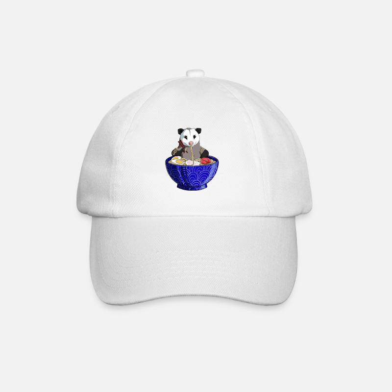 Opposum Ramen - Baseballkappe - Weiß/Weiß