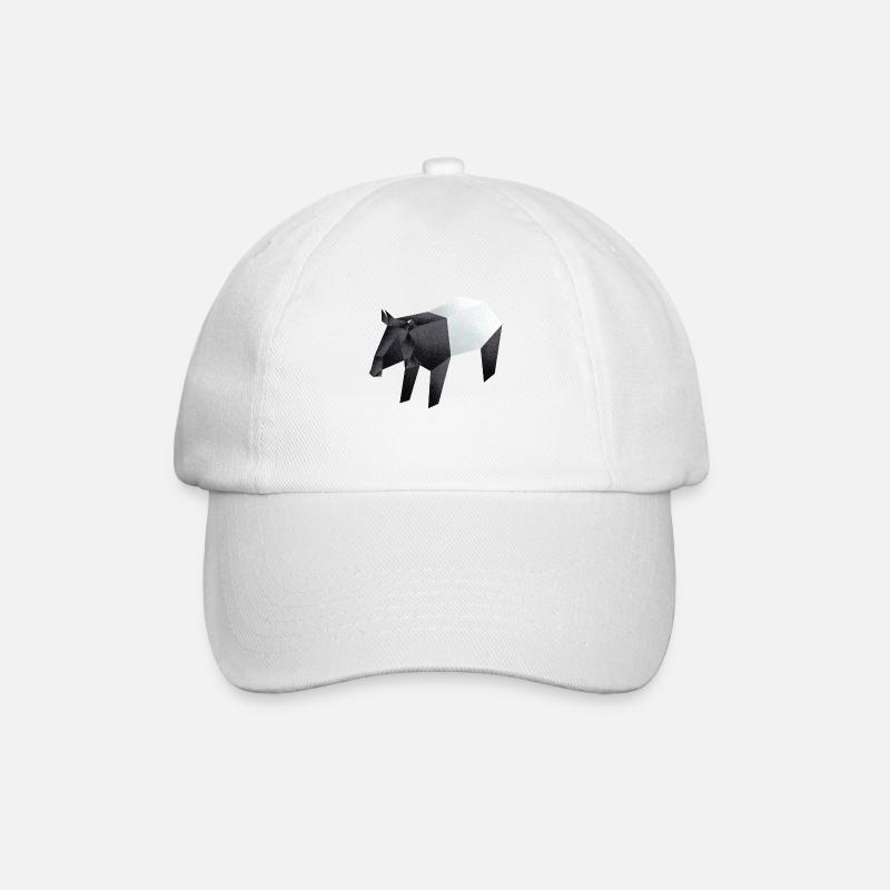 Tapir - Baseball Cap - white/white