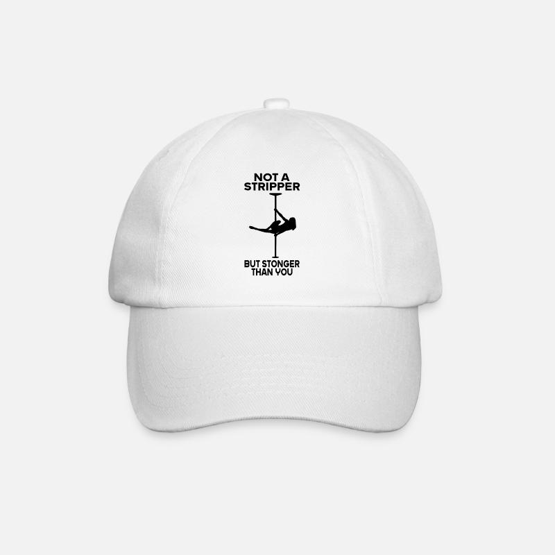 Pole Dance Stangen Geschenk Stangentanz - Baseballkappe - Weiß/Weiß