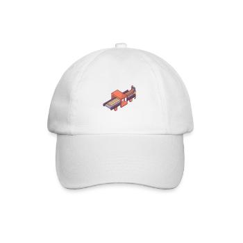 Machine de scierie motorisée - Casquette classique - blanc/blanc - Devant