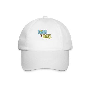 Born To Travel World Traveler Traveler Adventure - Baseball Cap - white/white - Front