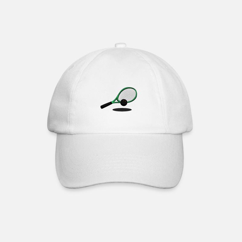 Squash Squash Racket Squashing Squash - Baseball Cap - white/white