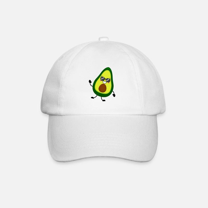 Avocado - Baseballkappe - Weiß/Weiß