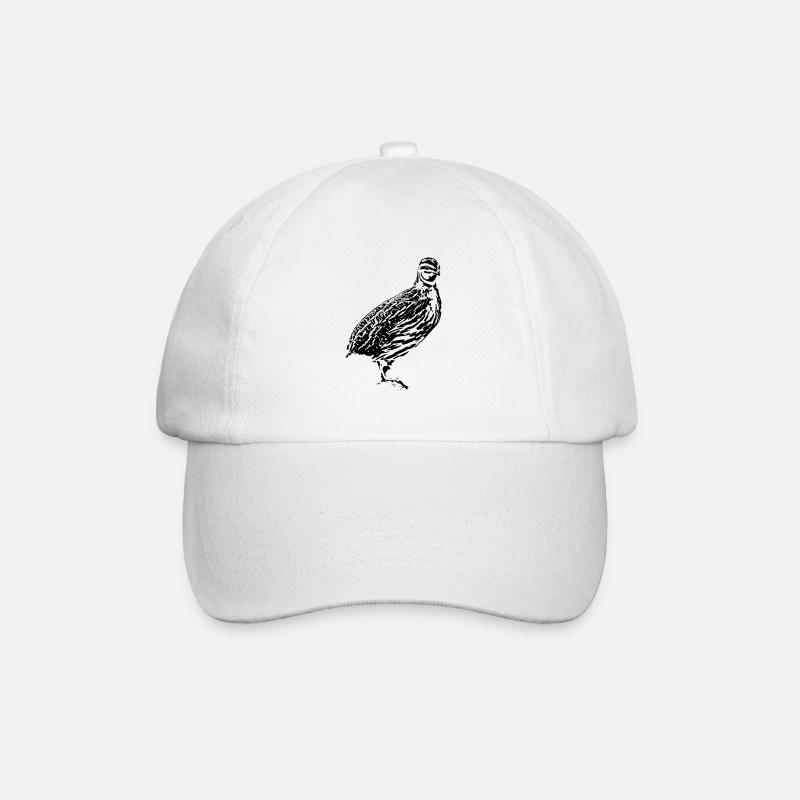 Wachtel - Baseballkappe - Weiß/Weiß