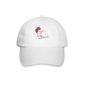Ergotherapeut Rosie The Riveter - Baseballkappe - Weiß/Weiß - Vorne