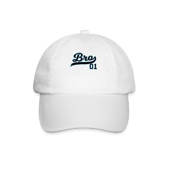 Cadeau frère 01 frère numéro un frère - Casquette classique - blanc/blanc - Devant