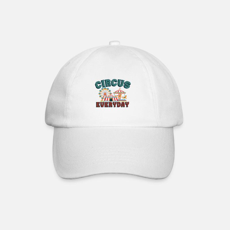 Every day the circus is hip - Baseball Cap - white/white