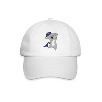 Koala Schlafmütze Koalas niedliche Tiere für Kids - Baseballkappe - Weiß/Weiß - Vorne