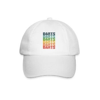 darts darts darts - Baseball Cap - white/white - Front