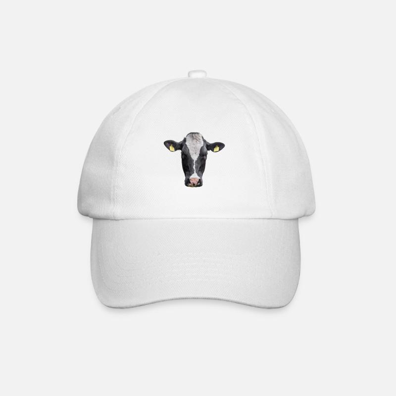 Cow. Kuh. - Baseballkappe - Weiß/Weiß