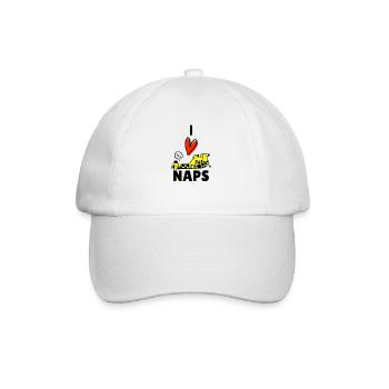 sleep sleeping pajamas gift sleep shirt - Baseball Cap - white/white - Front