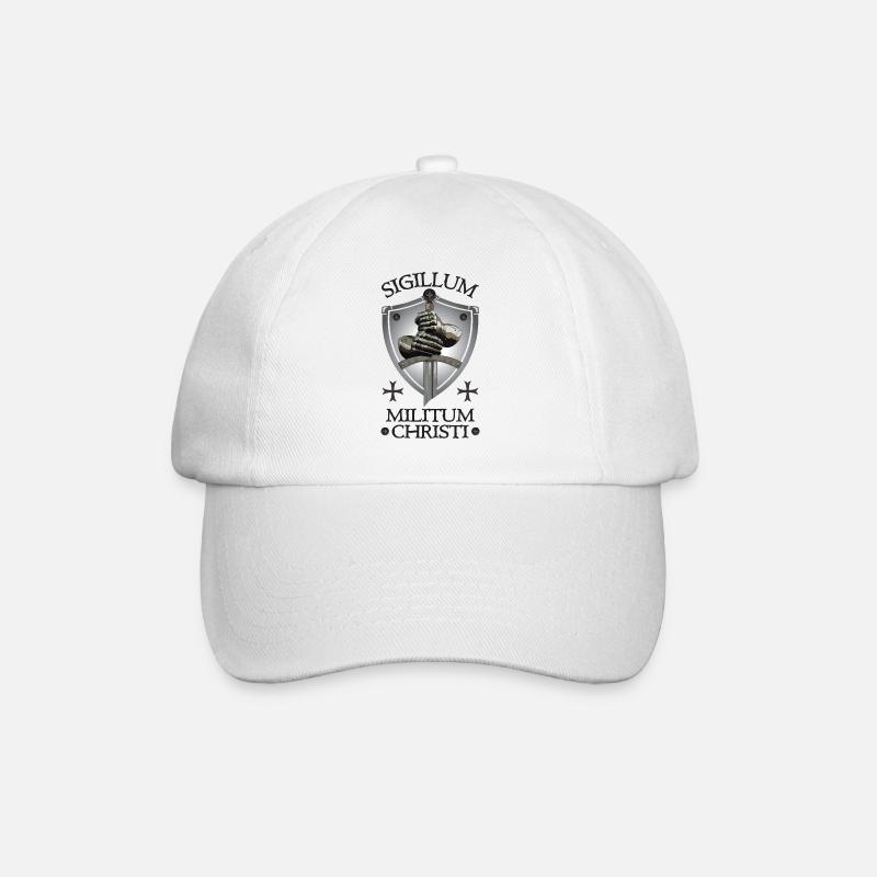 Sigillum Militum Christi - Baseballkappe - Weiß/Weiß