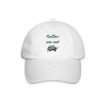 turtle - Baseball Cap - white/white - Front