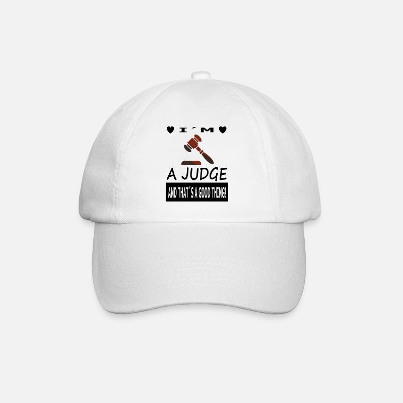 Ich bin Richter Richterin stolzer Richter Geschenk - Baseballkappe - Weiß/Weiß