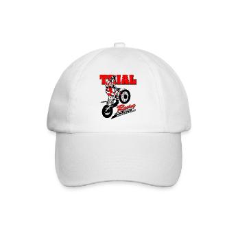 Motorcycle Trial - Motorcycle Trial - Baseball Cap - white/white - Front