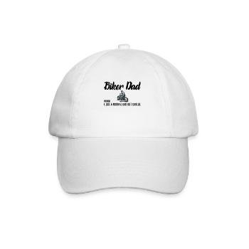 Papa motard - Casquette classique - blanc/blanc - Devant