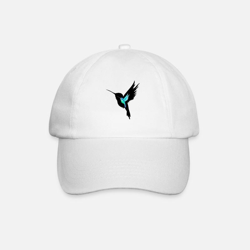 Smaragd-Kolibri - Baseballkappe - Weiß/Weiß