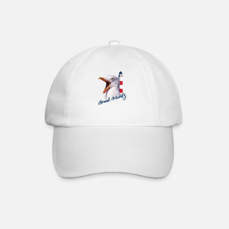 Graal Müritz Ostsee Ostseeküste Geschenk - Baseballkappe - Weiß/Weiß
