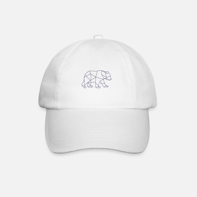 Bär Eisbär - Baseballkappe - Weiß/Weiß