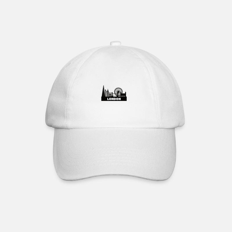 London Skyline - Baseballkappe - Weiß/Weiß