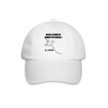 Physiklehrer Nerd lustiges Wisschenschaft Geschenk - Baseballkappe - Weiß/Weiß - Vorne