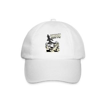 Schach Matt Lustiges Schachspieler Geschenkidee - Baseballkappe - Weiß/Weiß - Vorne