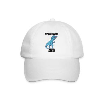 TRex Überbiss lustiger meme TRex Tshirt Geschenk - Baseballkappe - Weiß/Weiß - Vorne