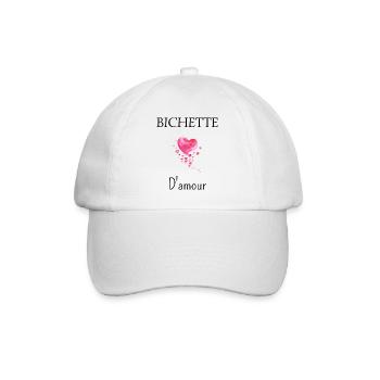 Bichette d'amour - Casquette classique - blanc/blanc - Devant