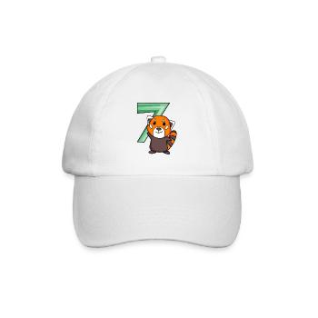 Panda rouge - Casquette classique - blanc/blanc - Devant